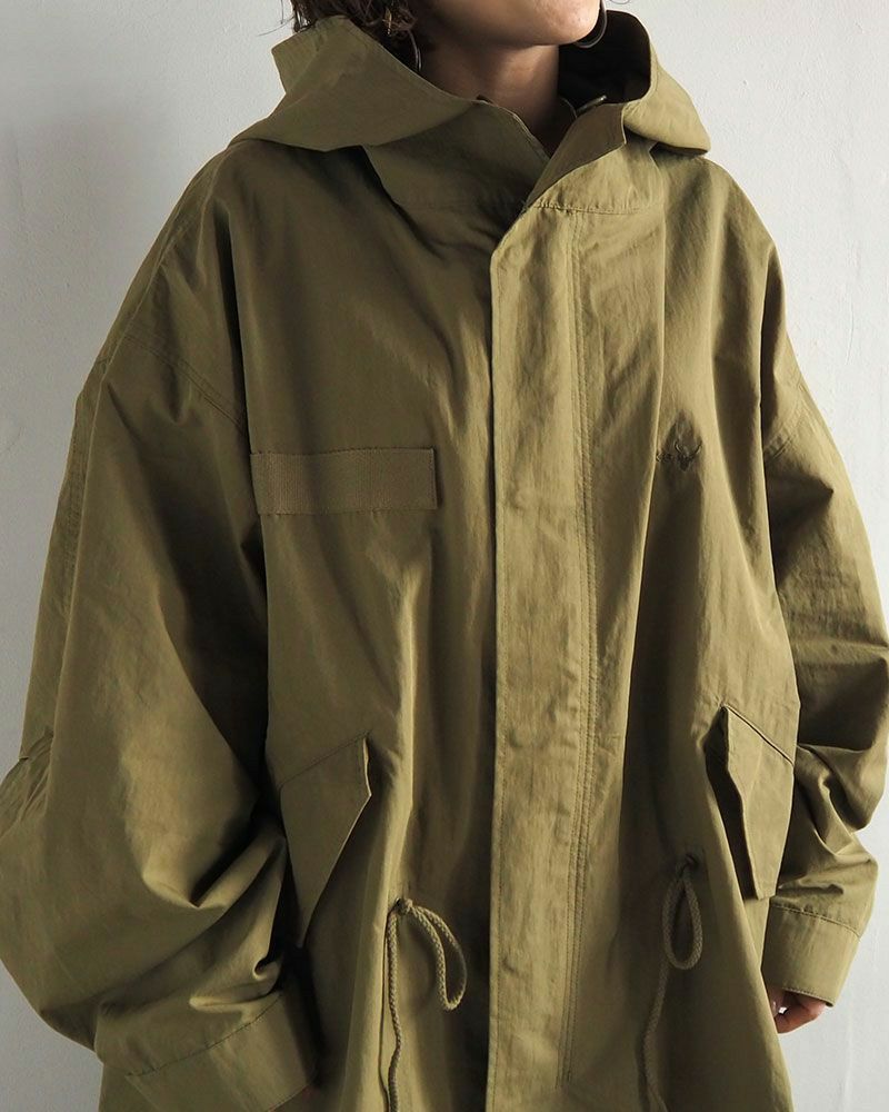 Pokkeモッズコート オーバーサイズ ミリタリー風 アウター レディース メンズ 秋冬コーデ 大人カジュアル