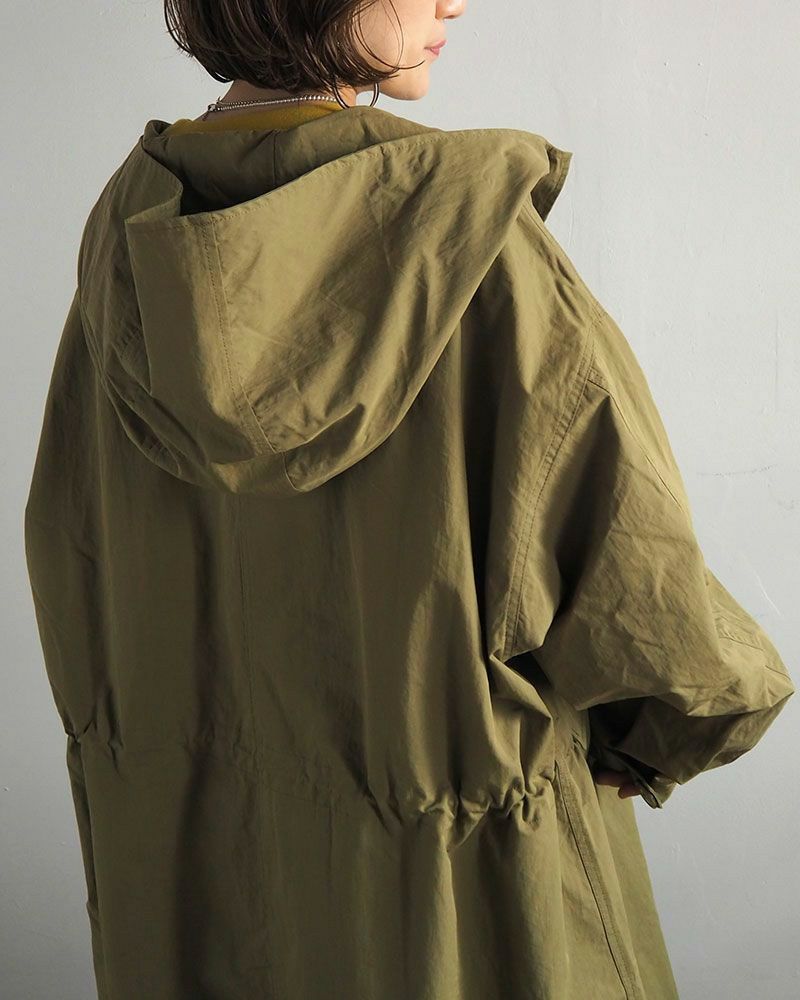 Pokkeモッズコート オーバーサイズ ミリタリー風 アウター レディース メンズ 秋冬コーデ 大人カジュアル