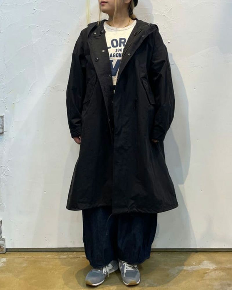 Pokkeモッズコート オーバーサイズ ミリタリー風 アウター レディース メンズ 秋冬コーデ 大人カジュアル