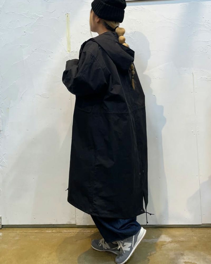 Pokkeモッズコート オーバーサイズ ミリタリー風 アウター レディース メンズ 秋冬コーデ 大人カジュアル