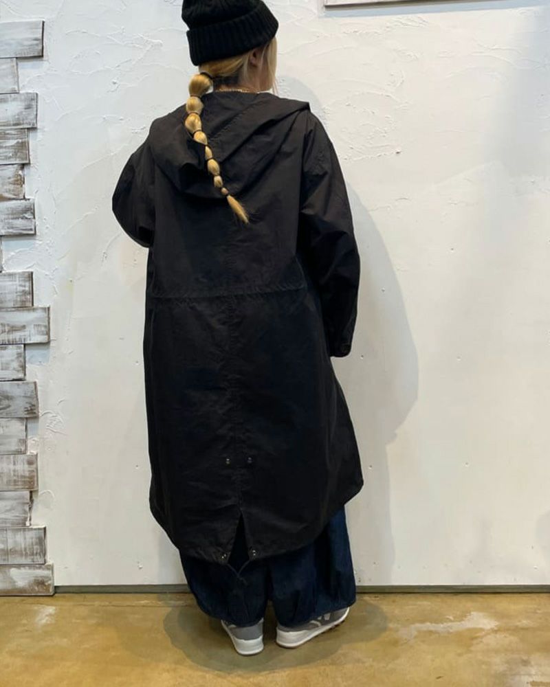 Pokkeモッズコート オーバーサイズ ミリタリー風 アウター レディース メンズ 秋冬コーデ 大人カジュアル