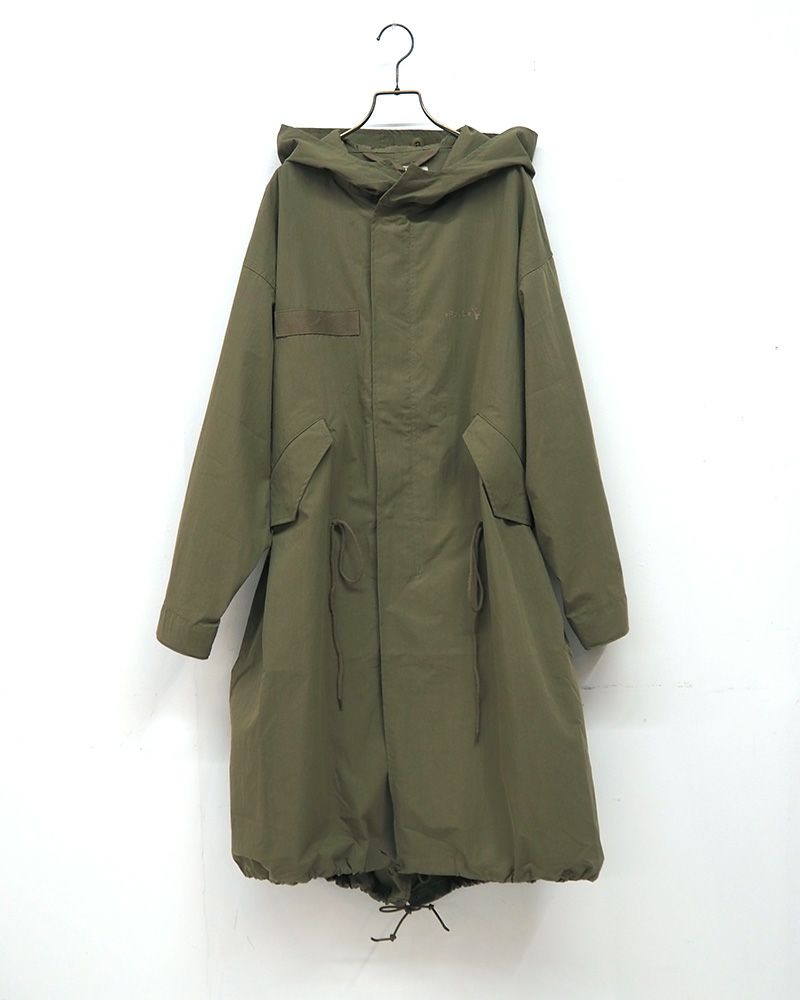 Pokkeモッズコート オーバーサイズ ミリタリー風 アウター レディース メンズ 秋冬コーデ 大人カジュアル