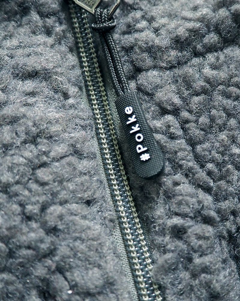 Pokke ボアベスト 新色 ふわふわ ボリューム ボア 秋冬 レイヤード コーデ ユニセックス