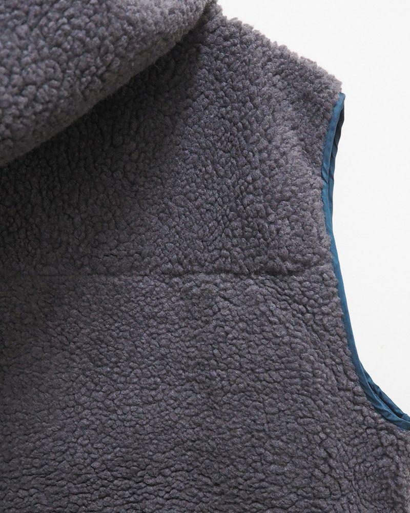 Pokke ボアベスト 新色 ふわふわ ボリューム ボア 秋冬 レイヤード コーデ ユニセックス