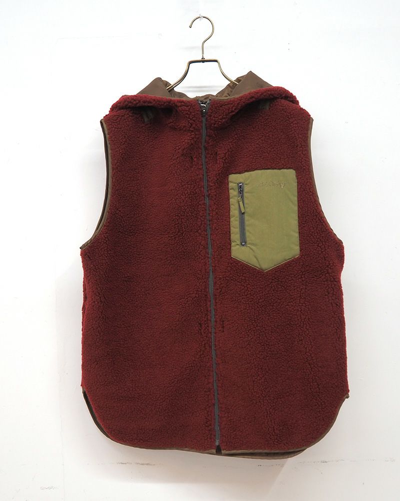 Pokke ボアベスト 新色 ふわふわ ボリューム ボア 秋冬 レイヤード コーデ ユニセックス