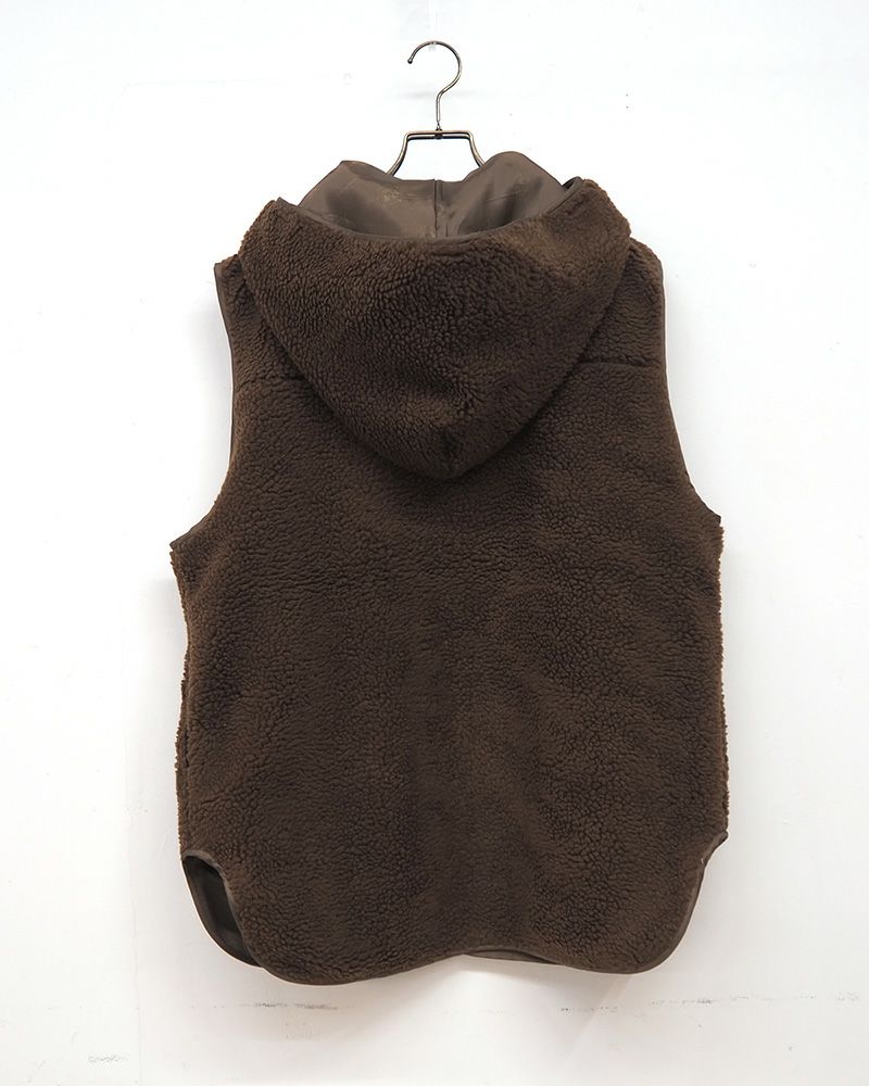 Pokke ボアベスト 新色 ふわふわ ボリューム ボア 秋冬 レイヤード コーデ ユニセックス