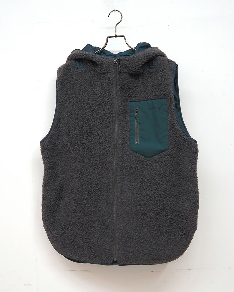 Pokke ボアベスト 新色 ふわふわ ボリューム ボア 秋冬 レイヤード コーデ ユニセックス