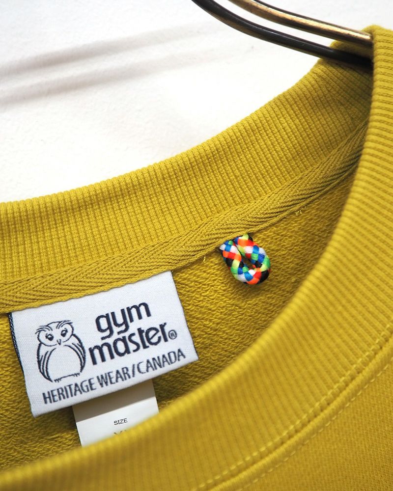 gym master ジムマスター carefree smile スウェットビッグTEE スマイルプリント ビッグシルエット 裏毛Tシャツ カジュアル