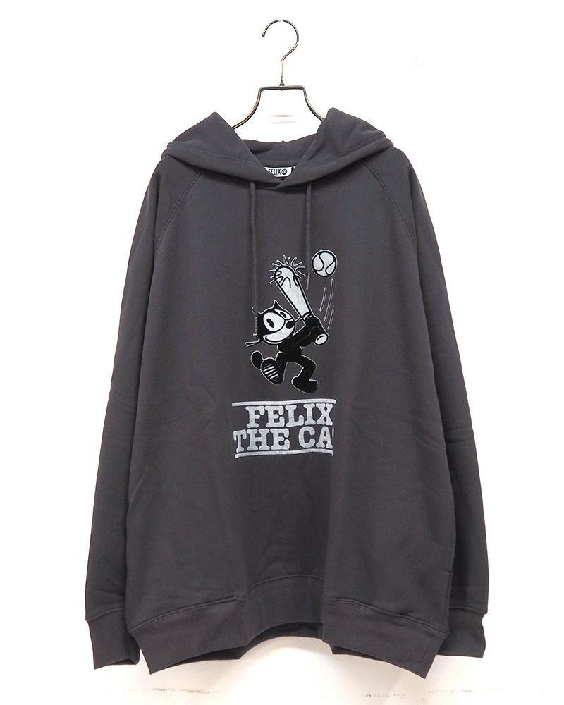 FELIX THE CAT フィリックス・ザ・キャット ベースボールモチーフ プルパーカー