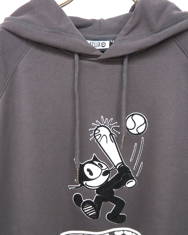 FELIX THE CAT フィリックス・ザ・キャット ベースボールモチーフ プルパーカー