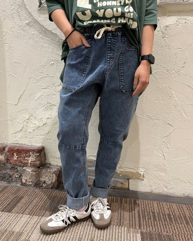 8Laboratory スリムサルエルデニムパンツ | &Vogue STORE