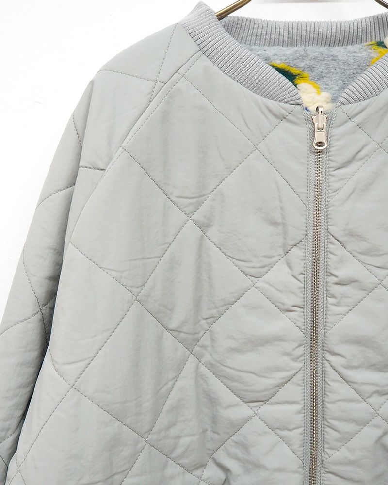 リバーシブルボアキルティングアウター レディース 秋冬 フード付き ボア面とキルティング面 二WAY仕様 モコモコ 暖かい ゆったりシルエット アウター