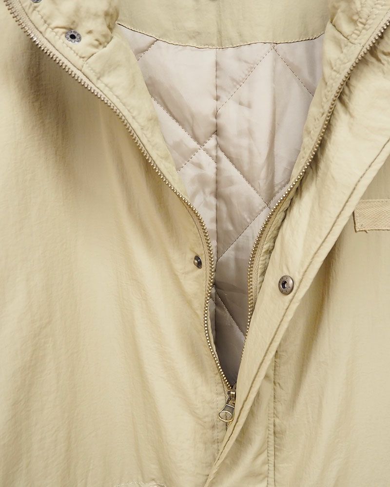 limiless 型押しボア×キルティングモッズコート