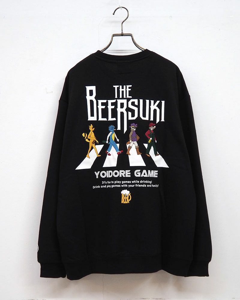 YOIDORE ビール好き クルーネックスウェット