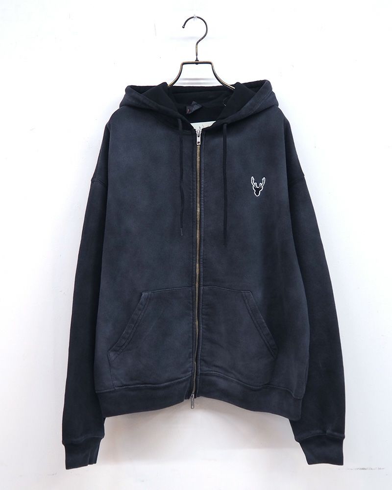 #Pokke（ポッケ） 日焼け加工裏毛パーカー