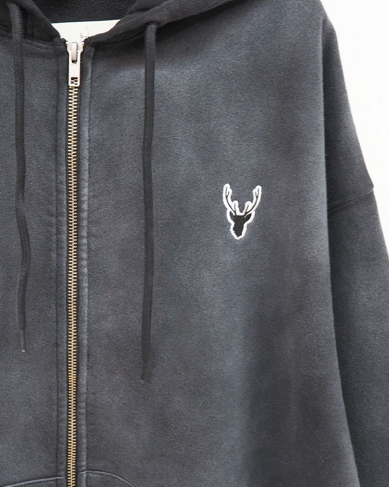 #Pokke（ポッケ） 日焼け加工裏毛パーカー