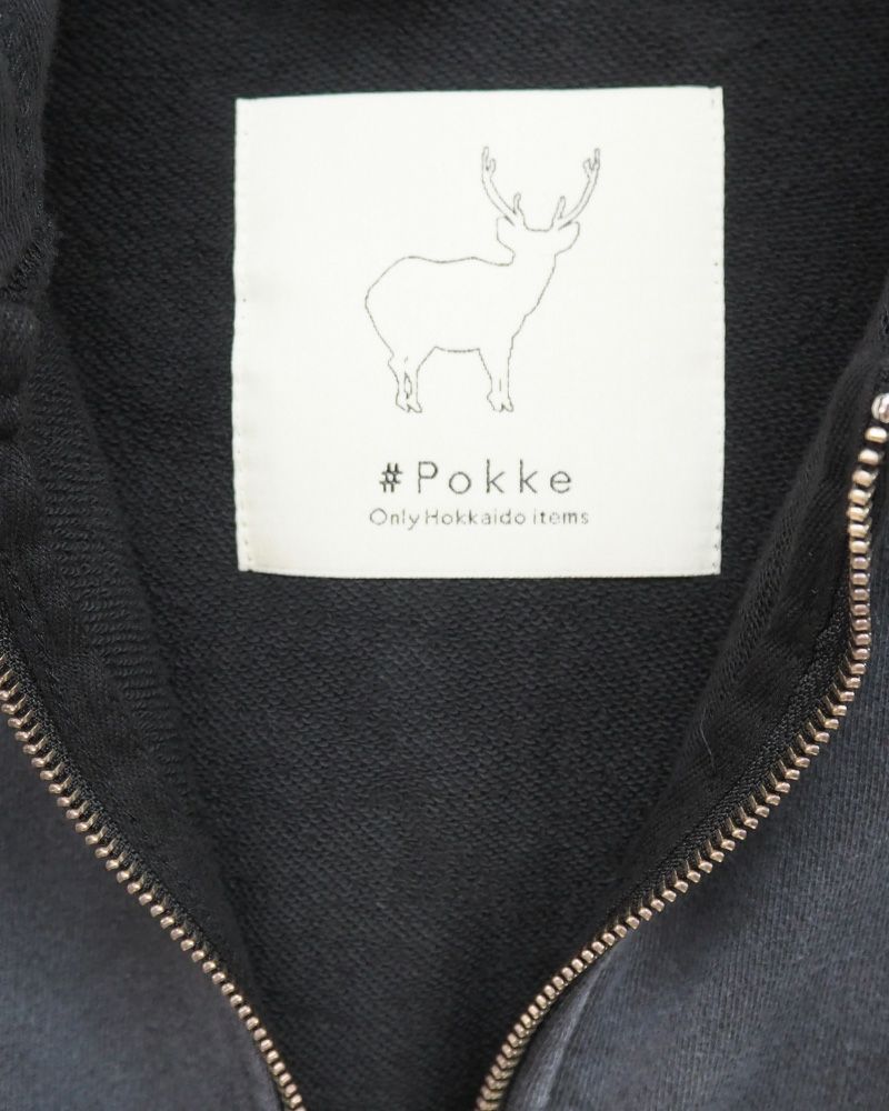 #Pokke（ポッケ） 日焼け加工裏毛パーカー