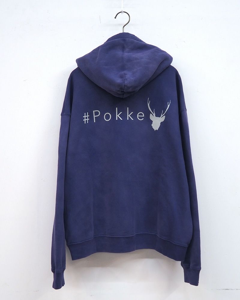 #Pokke（ポッケ） 日焼け加工裏毛パーカー