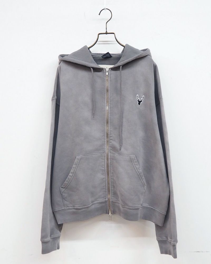 #Pokke（ポッケ） 日焼け加工裏毛パーカー