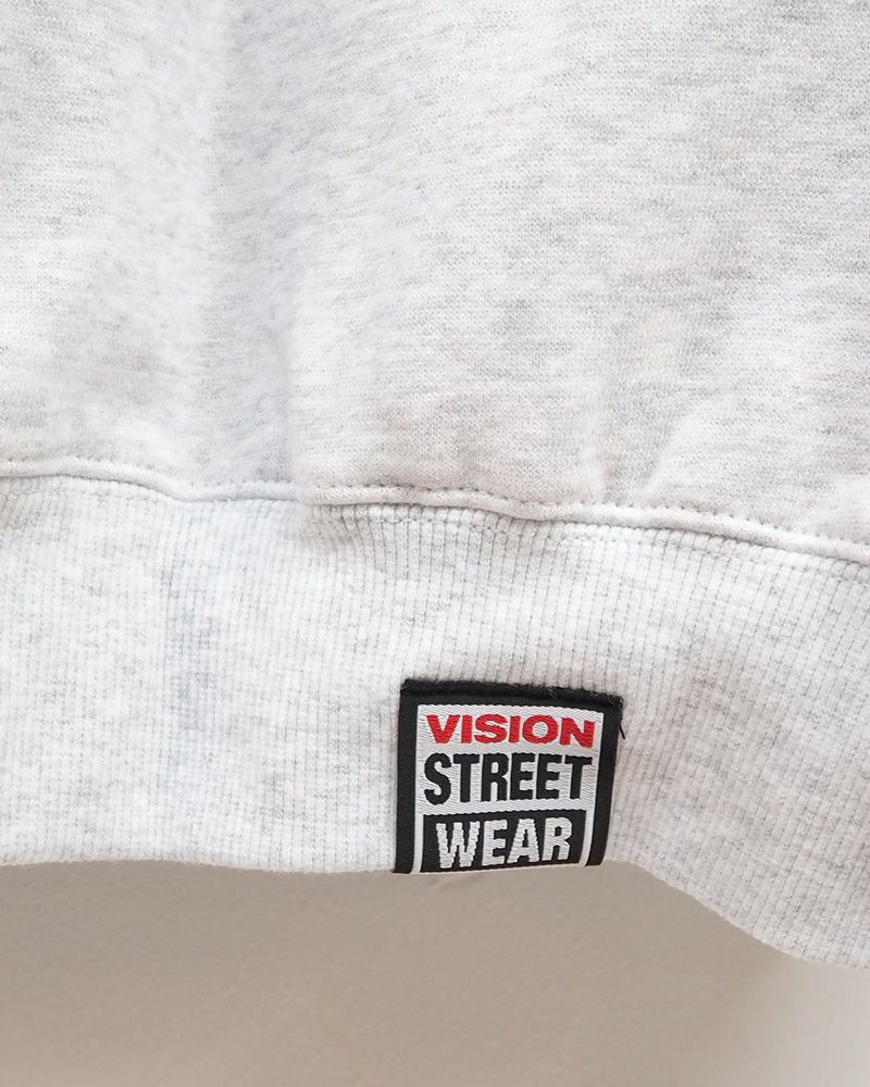 ビジョンストリートウェア guernika コラボ クルースウェット フロントプリント アノニマウス デザイン