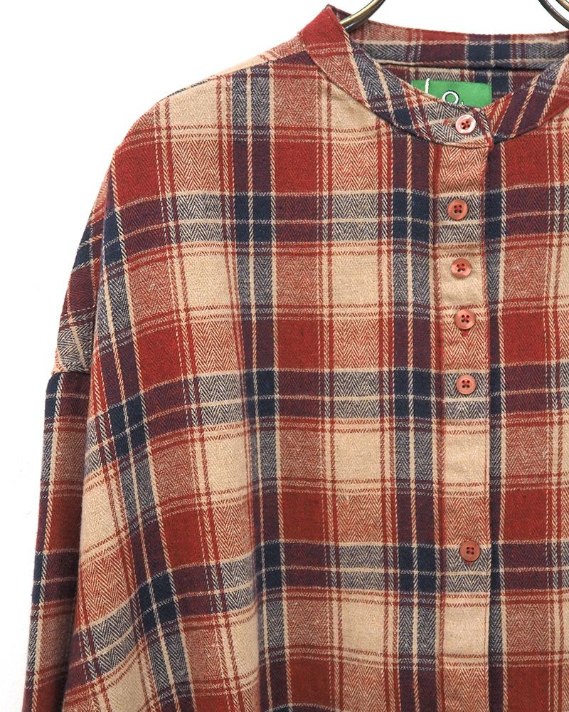 8Laboratory 起毛ネルランダムボタンシャツ