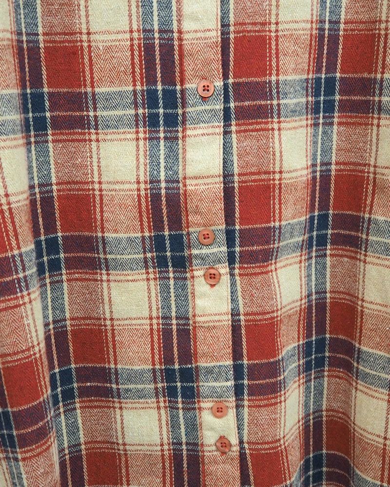 8Laboratory 起毛ネルランダムボタンシャツ