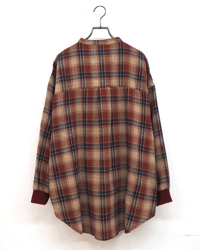 8Laboratory 起毛ネルランダムボタンシャツ