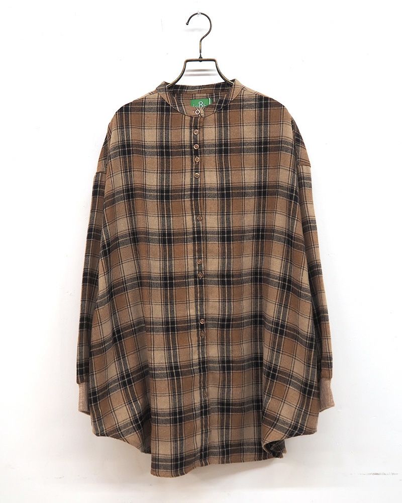 8Laboratory 起毛ネルランダムボタンシャツ