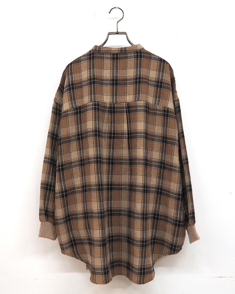 8Laboratory 起毛ネルランダムボタンシャツ