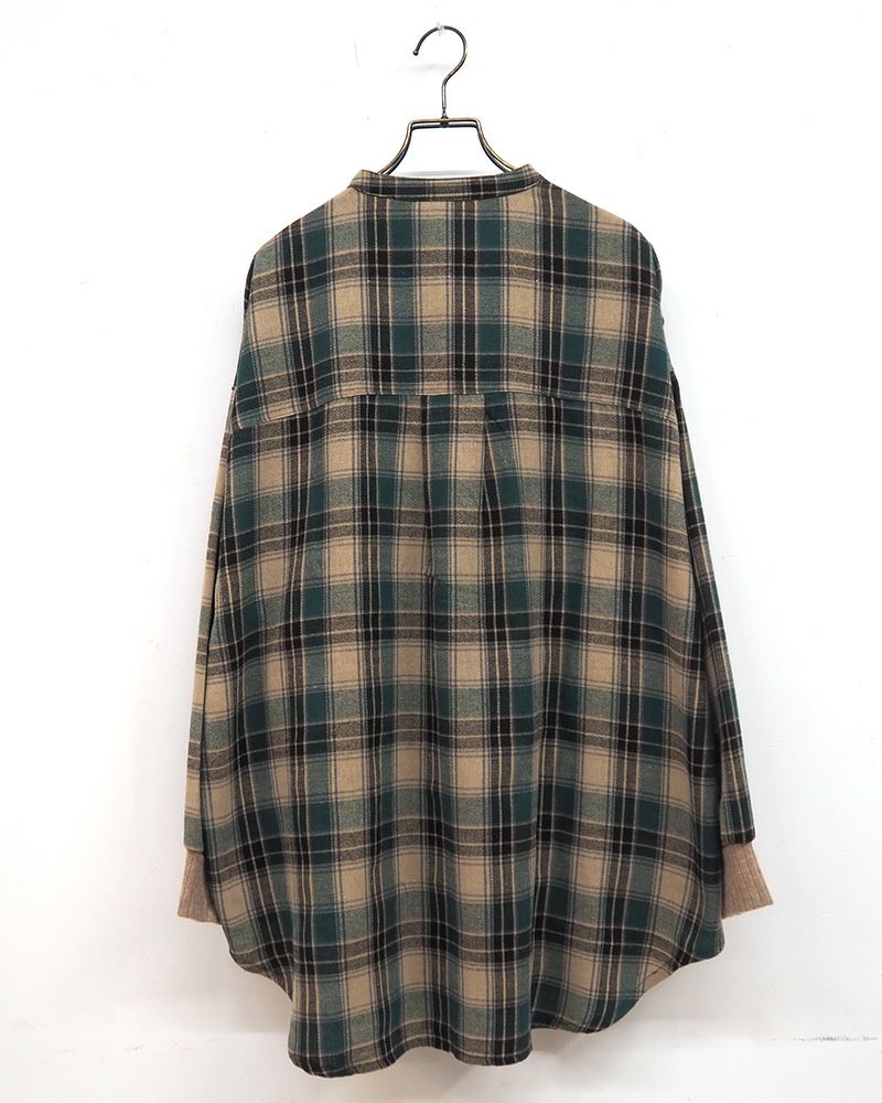 8Laboratory 起毛ネルランダムボタンシャツ