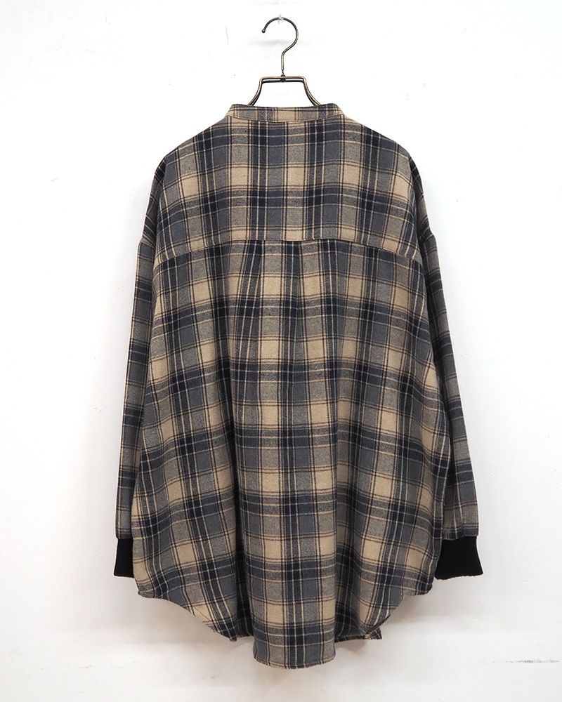 8Laboratory 起毛ネルランダムボタンシャツ