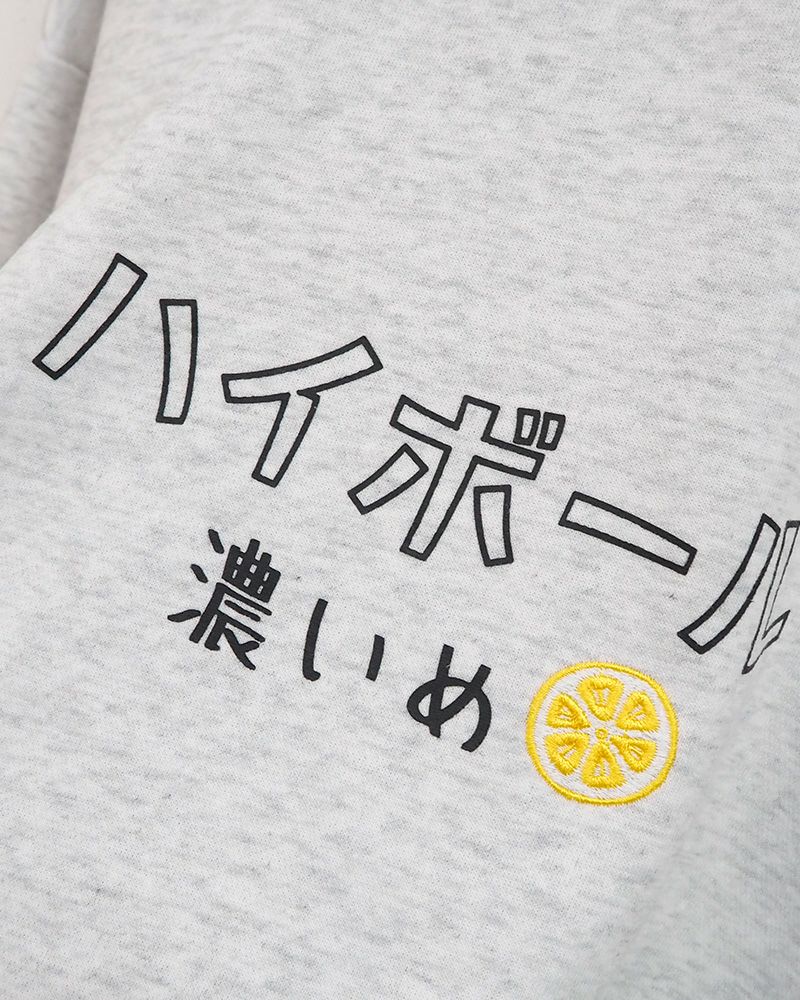 YOIDORE ハイボールとたこ焼き クルーネックスウェット