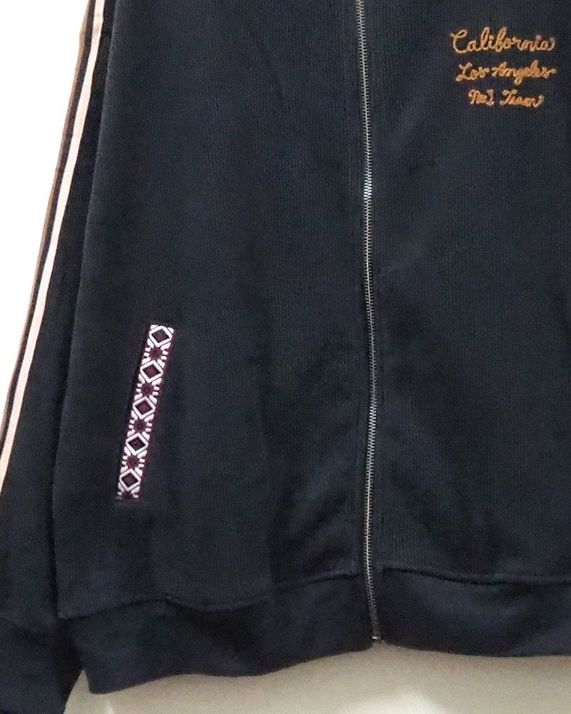 LIME.INC ニットコールハイネックZIP長袖トップス ダークグリーン／ライン袖デザインのレディース秋冬ジップブルゾン