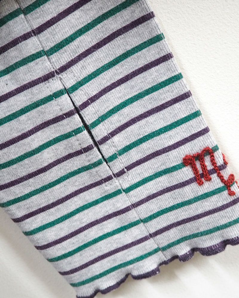 LIME.INC メロウネックロングスリーブ指穴付トップス 7カラー展開 ボーダーあり レディース秋冬インナー 長袖カットソー