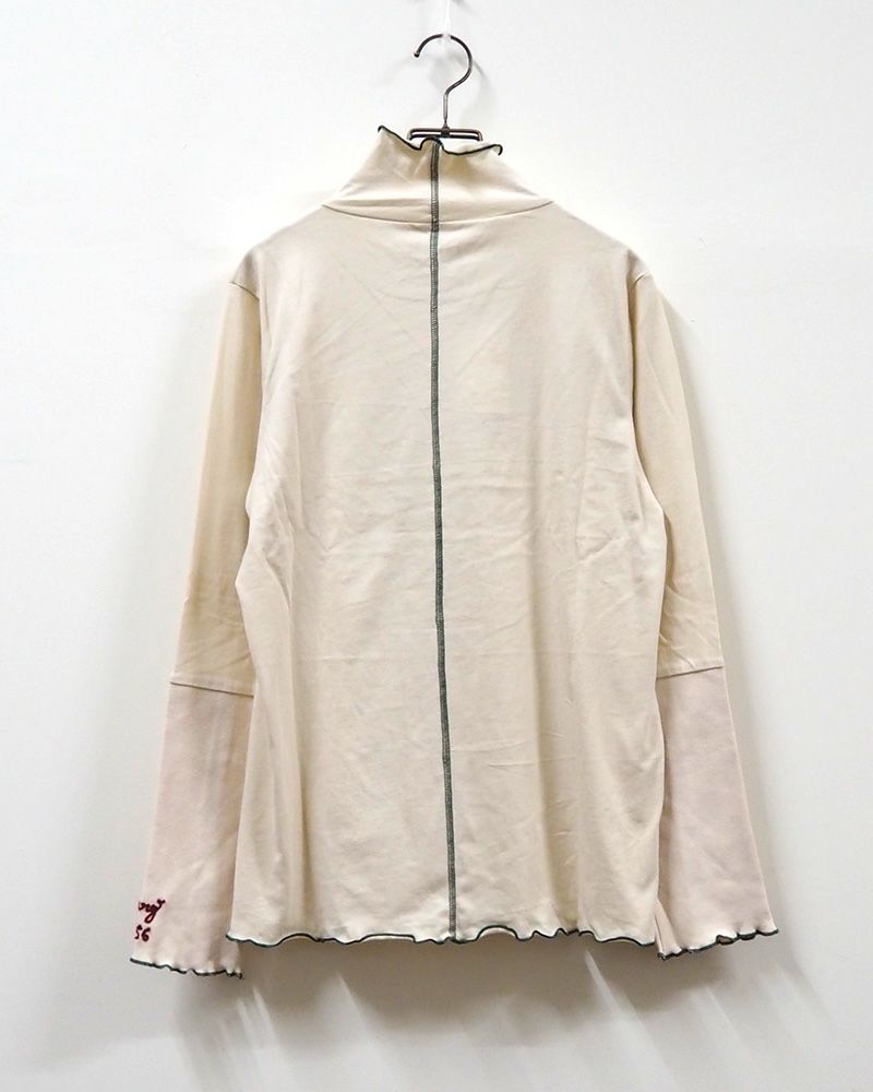 LIME.INC メロウネックロングスリーブ指穴付トップス 7カラー展開 ボーダーあり レディース秋冬インナー 長袖カットソー