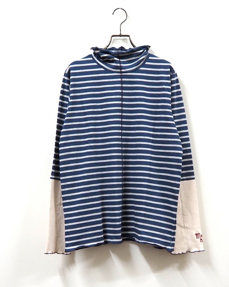 LIME.INC メロウネックロングスリーブ指穴付トップス 7カラー展開 ボーダーあり レディース秋冬インナー 長袖カットソー