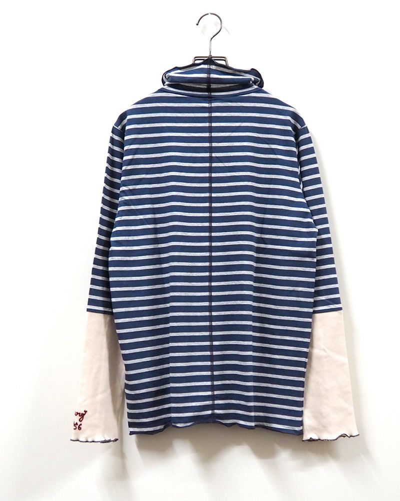 LIME.INC メロウネックロングスリーブ指穴付トップス 7カラー展開 ボーダーあり レディース秋冬インナー 長袖カットソー