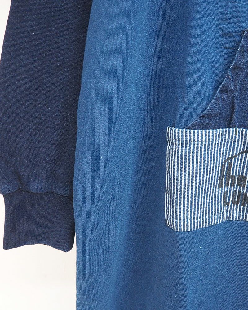 LIME.INC（ライムインク） インディゴミニ裏毛フードワンピース