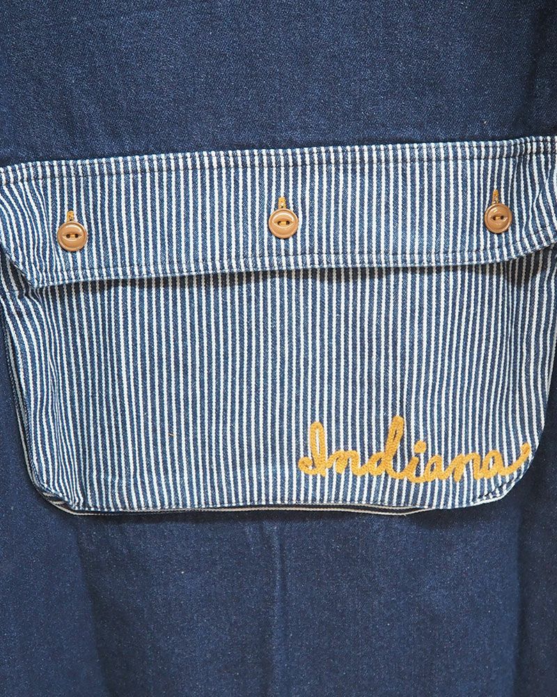 LIME.INC（ライムインク） インディゴミニ裏毛フードワンピース