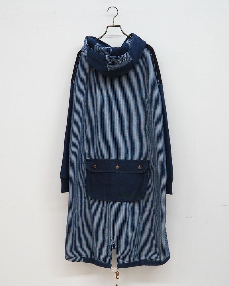 LIME.INC（ライムインク） インディゴミニ裏毛フードワンピース