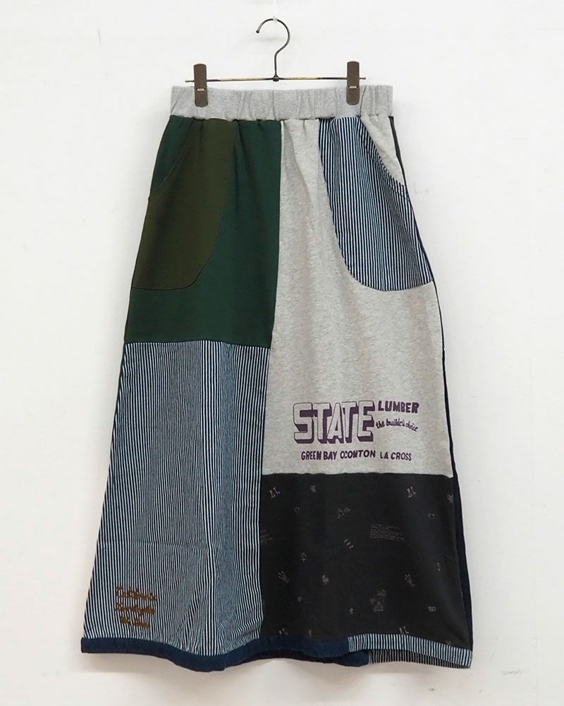 LIME.INC（ライムインク）ミニ裏毛リメイク風切替スカート