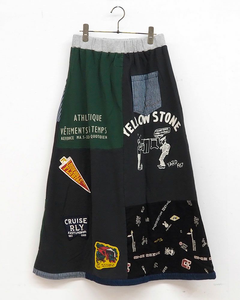 LIME.INC（ライムインク）ミニ裏毛リメイク風切替スカート