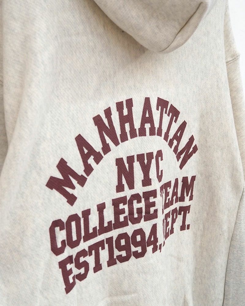 カレッジロゴパーカー トンプキン裏毛 ラバープリント アメカジ メンズ レディース ユニセックス  カジュアル ウェア 2025新作 デイリー